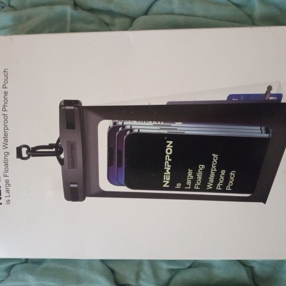 Black Waterproof Phone Pouch